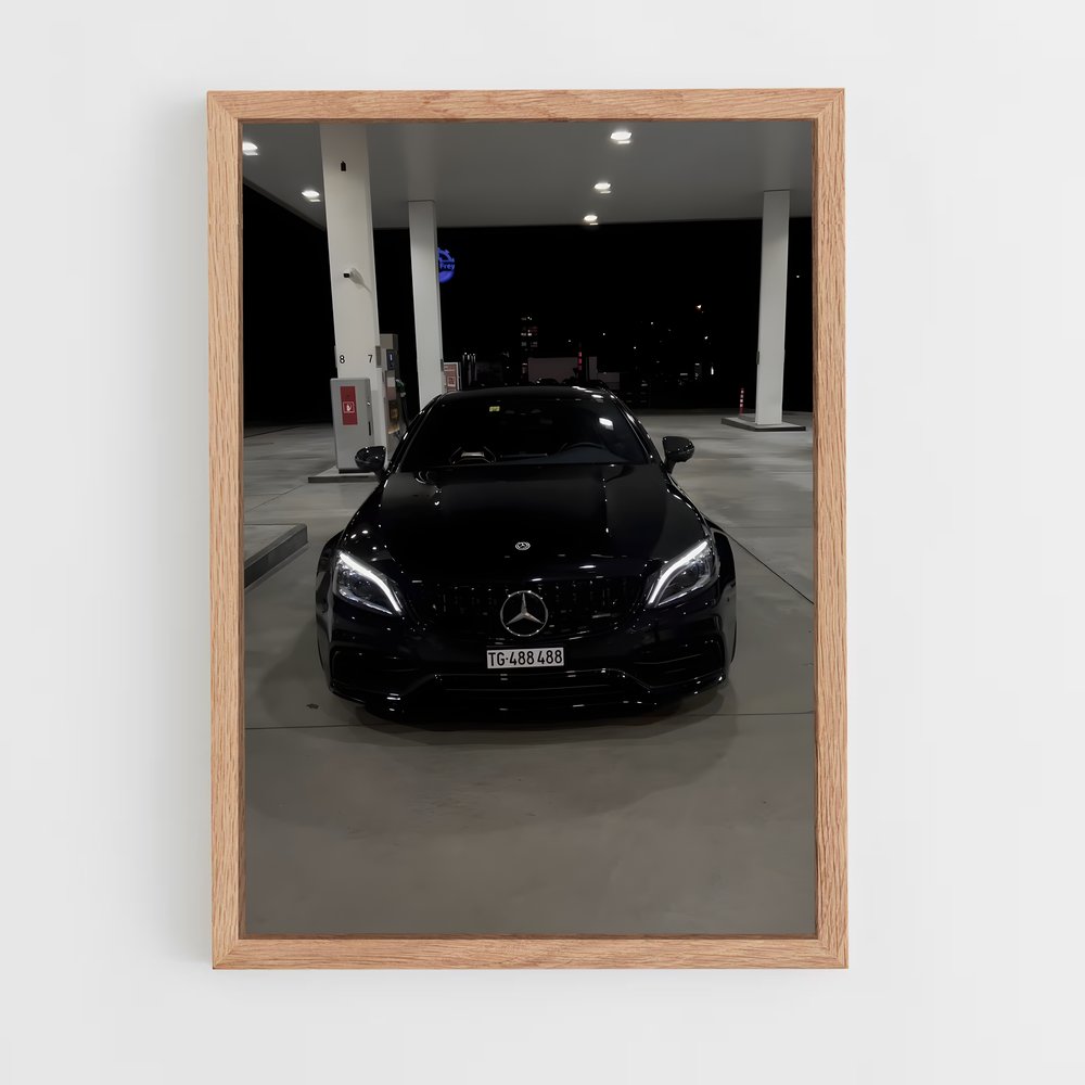 Poster AMG Noir Élite – affiche Mercedes (vue 4)